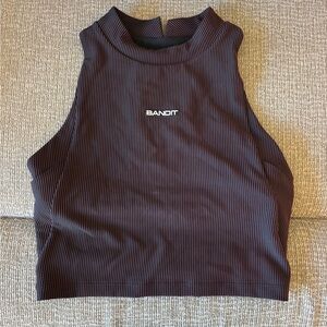 Bandit Striped Cadence Vaso Race Crop Black/Fig